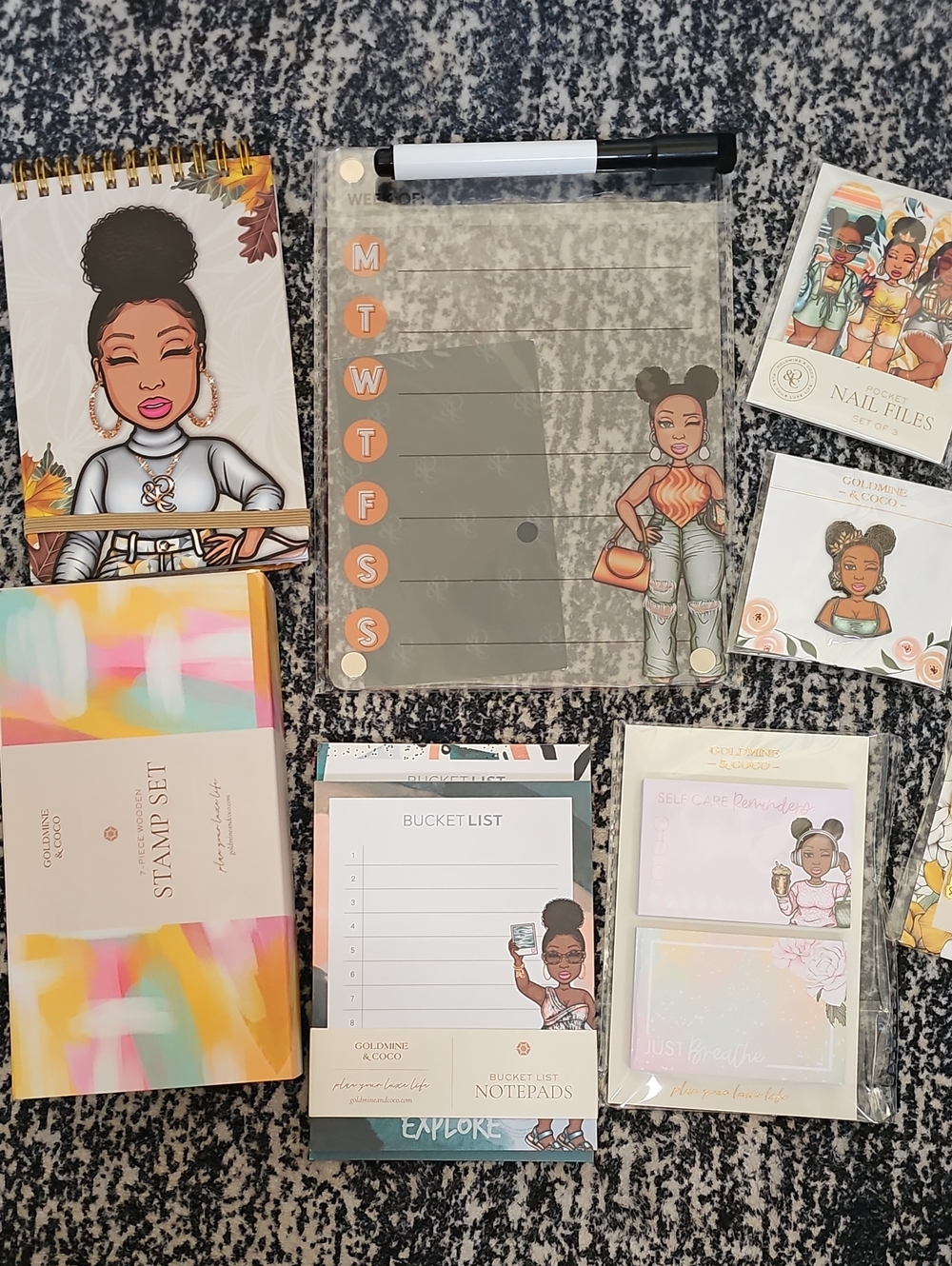 NWT Home Office Planner Set — Peyton Goldmine & Coco